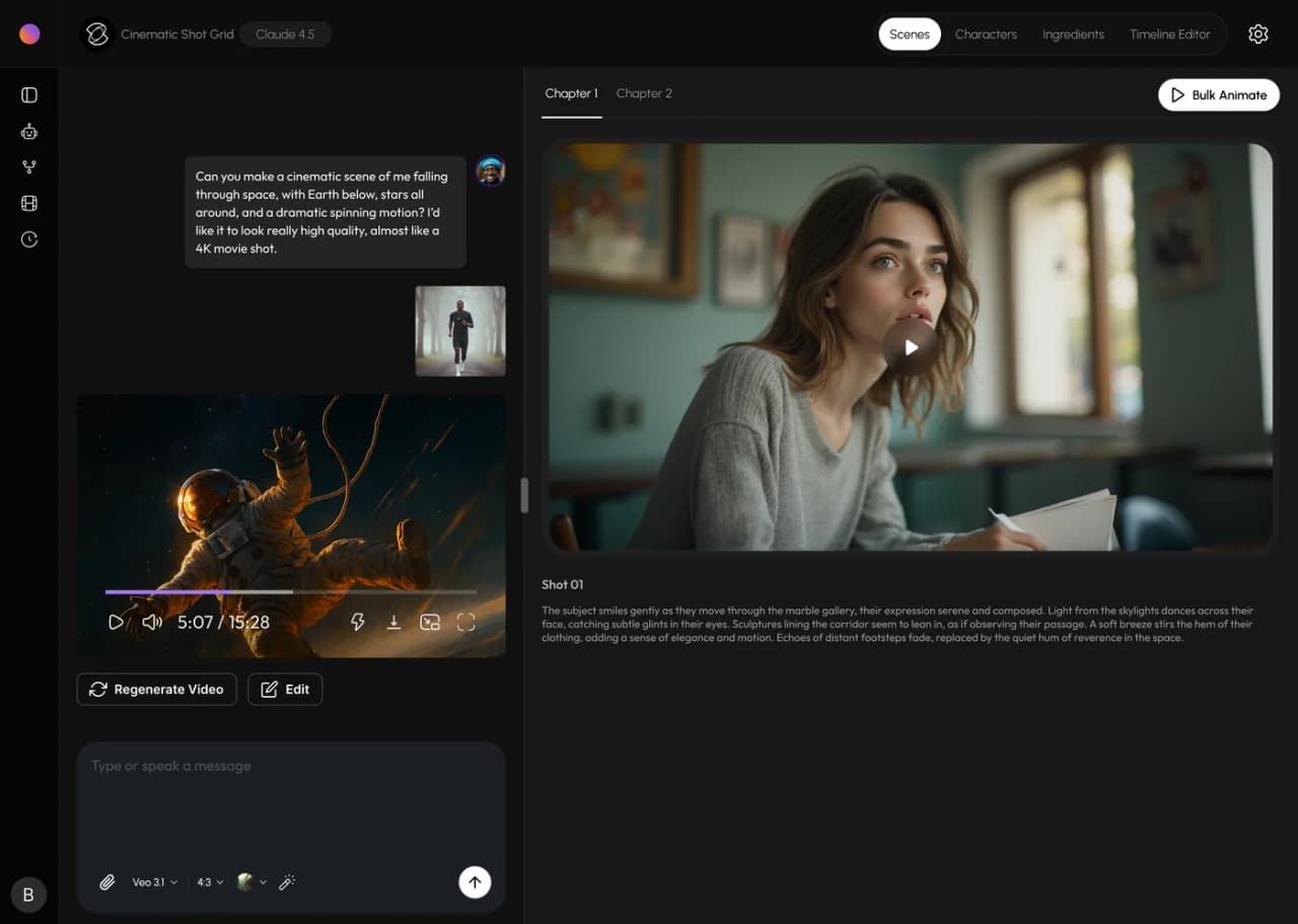 Vidorena video agent screen 1